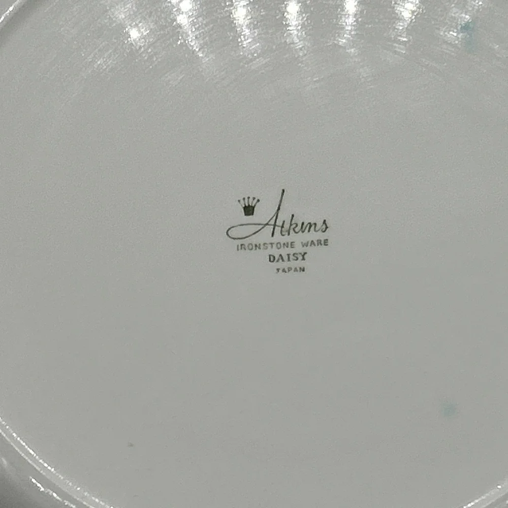 Vintage Atkins Ironstone Ware Daisy Japan 12